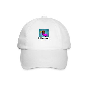 Was Ist Pink Und Behindert - Premium Edition - Baseballkappe - Weiß/Weiß - Vorne