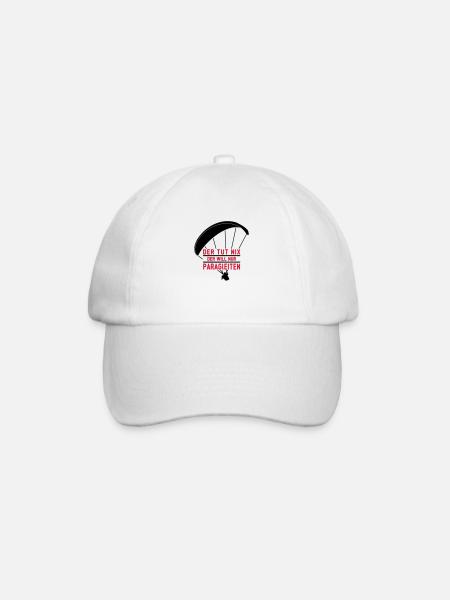 Nur Gleitschirmfliegen - Baseballkappe - Weiß/Weiß