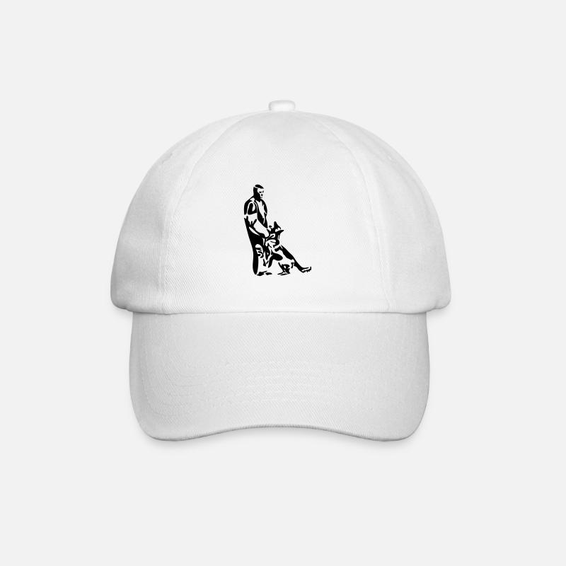 Schutzdiensthelfer Hundesport Wilsigns Hunde Hund - Baseballkappe - Weiß/Weiß