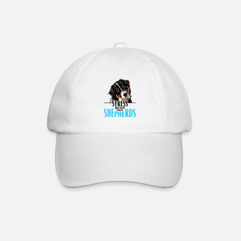 AUSTRALIAN SHEPHERD Stress mich nicht - Baseballkappe - Weiß/Weiß