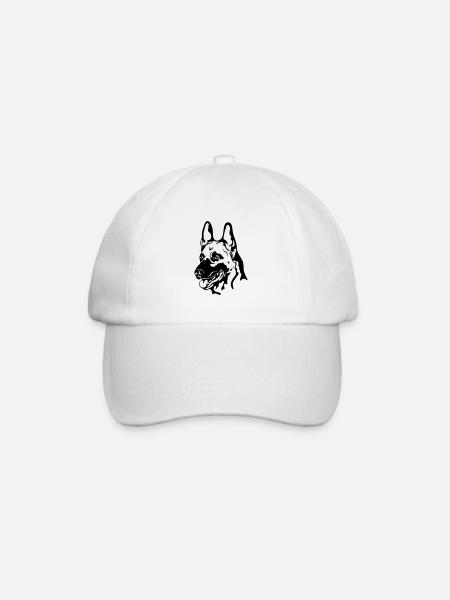 MALINOIS Chiens de Berger Belge Wilsigns - Casquette classique - blanc/blanc