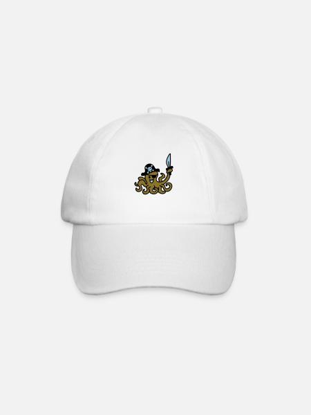 Pirat Otkopus 3 - Baseballkappe - Weiß/Weiß