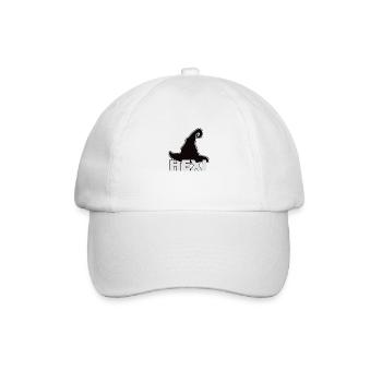 Hexi Hexe Hexenhut / witchcraft Zicke Zauber Hut - Baseballkappe - Weiß/Weiß - Vorne
