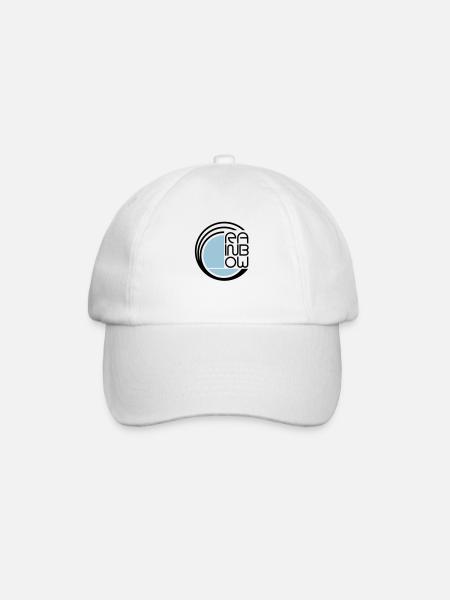 Rainbow Logo symbol - Baseballkappe - Weiß/Weiß