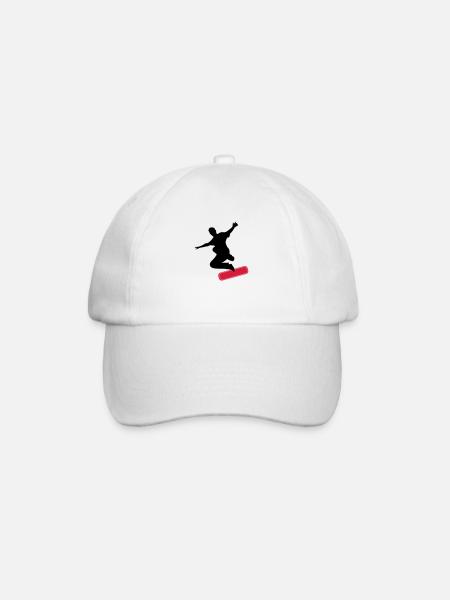 Skater - Baseball Cap - white/white