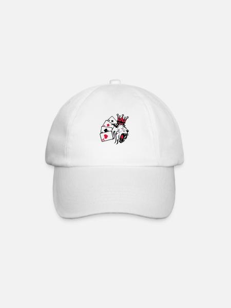 king roi poker lion1 - Casquette classique - blanc/blanc
