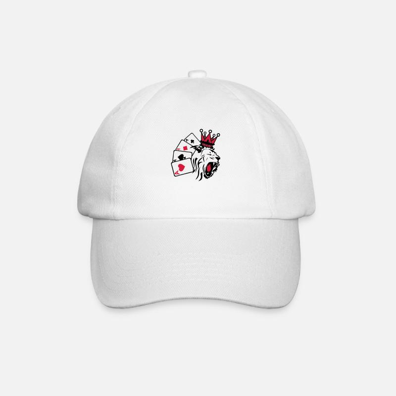 König König Poker Lion1 - Baseballkappe - Weiß/Weiß