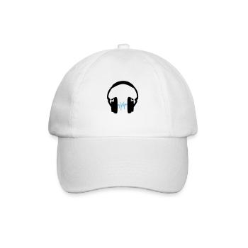 Kopfhörer - Baseballkappe - Weiß/Weiß - Vorne