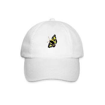 papillon - Casquette classique - blanc/blanc - Devant