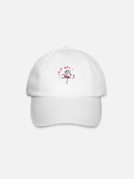 Tanzmaus | Danse T-shirt - Casquette classique - blanc/blanc