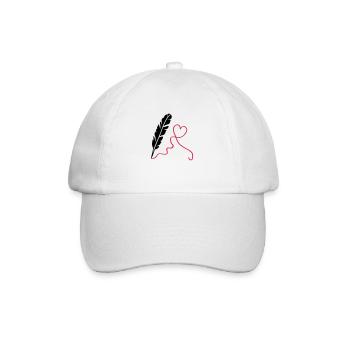 feder_love_2 - Baseball Cap - white/white - Front