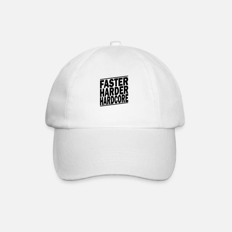 faster harder ii - Casquette classique - blanc/blanc