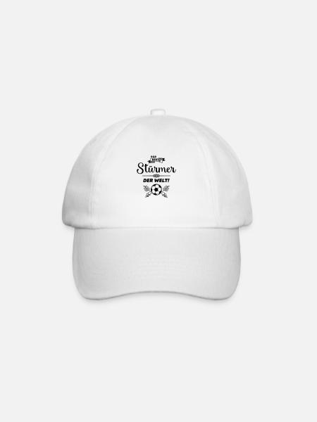 der beste stürmer - Baseballkappe - Weiß/Weiß