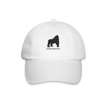 Silberrücken | Gorilla - Baseballkappe - Weiß/Weiß - Vorne