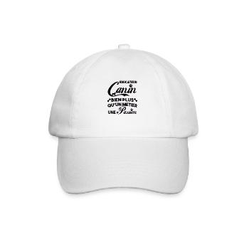 Educateur canin bien plus qu'un métier,une passion - Casquette classique - blanc/blanc - Devant