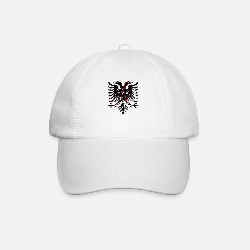 Aigle albanais Noir Blanc Rouge - Casquette classique - blanc/blanc