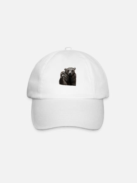 Ours brun - Casquette classique - blanc/blanc