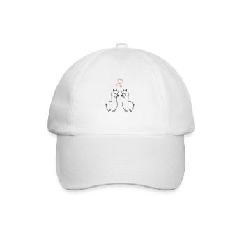 Alpaka Love - Baseballkappe - Weiß/Weiß - Vorne