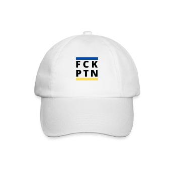 FCK PTN - Baseball Cap - white/white - Front