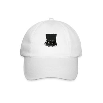 Clarinette démontée à l’intérieur d’une valise - Casquette classique - blanc/blanc - Devant