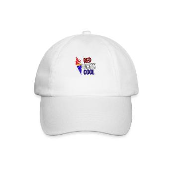 Red White Cool - Baseball Cap - white/white - Front