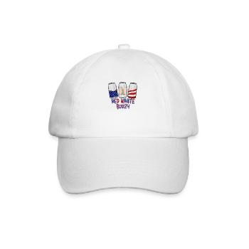 Red White Boozy - Baseball Cap - white/white - Front