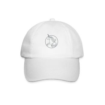 Licorne assise en cercle - Casquette classique - blanc/blanc - Devant