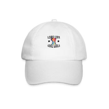 Long Live Cool Girls - Baseball Cap - white/white - Front