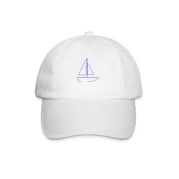 Sailing ship, Sailboat, Sailing - Baseball Cap - white/white - Front