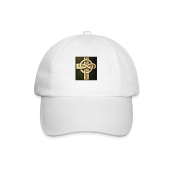 Celtic Cross - Baseball Cap - white/white - Front