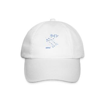Constellation du signe du zodiaque Gémeaux Signe du Japon - Casquette classique - blanc/blanc - Devant