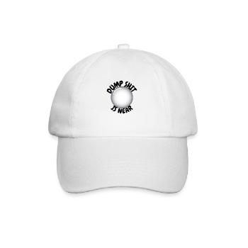 Stupid is near - Baseball Cap - white/white - Front