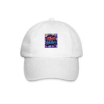 Graffiti Epic pattern 2 - Baseball Cap - white/white - Front
