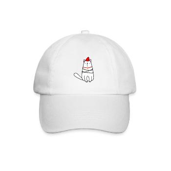 Cat Christmas Innocent - Baseball Cap - white/white - Front