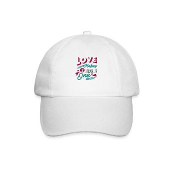 Love make hearts one - Casquette classique - blanc/blanc - Devant