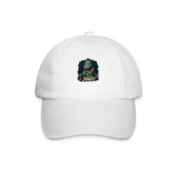 Hippo 4 - Baseball Cap - white/white - Front