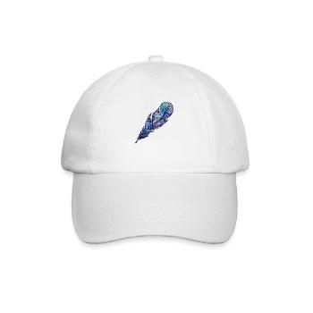 Feather - Baseball Cap - white/white - Front
