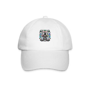 L'oiseau vintage noir - Casquette classique - blanc/blanc - Devant