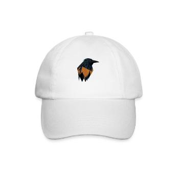 Geometric Raven - Baseball Cap - white/white - Front