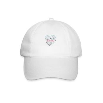 Mother's Day Heart 9 - Baseball Cap - white/white - Front