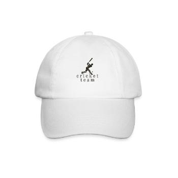 Équipe de cricket - Casquette classique - blanc/blanc - Devant