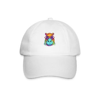 Harry l'hippopotame - Casquette classique - blanc/blanc - Devant
