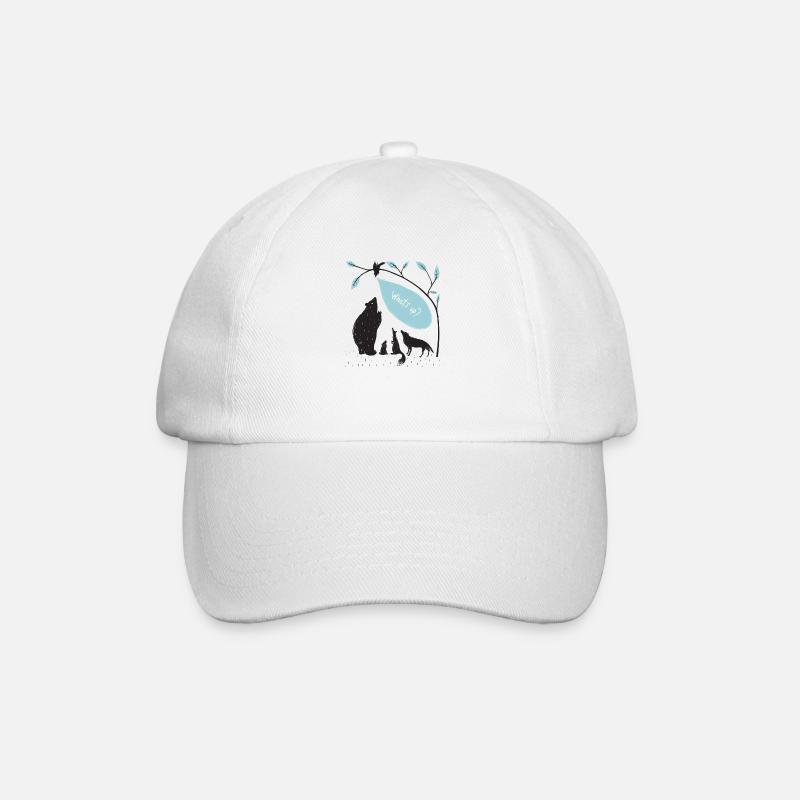 Tiere - Baseballkappe - Weiß/Weiß