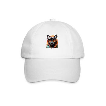 City companion: the ghost of the French bulldog - Baseball Cap - white/white - Front