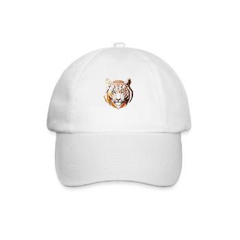 Der Tiger - Baseballkappe - Weiß/Weiß - Vorne