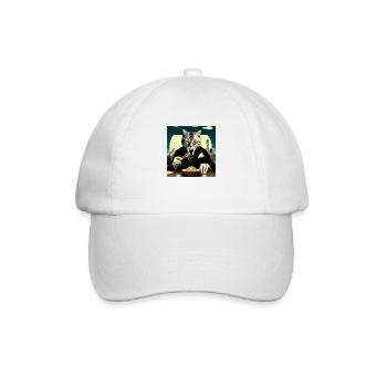 Chat Japonais Ramen Japon - Casquette classique - blanc/blanc - Devant