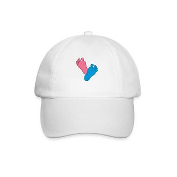 Bébé Pieds Fille Garçon - Casquette classique - blanc/blanc - Devant