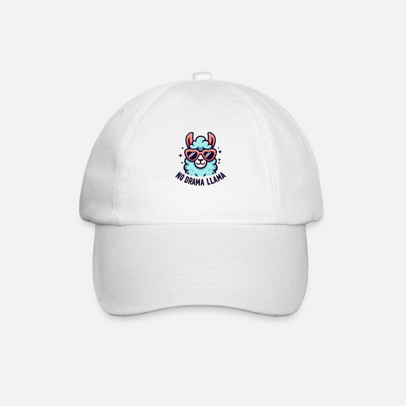 Pas de drame Lama - Casquette classique - blanc/blanc