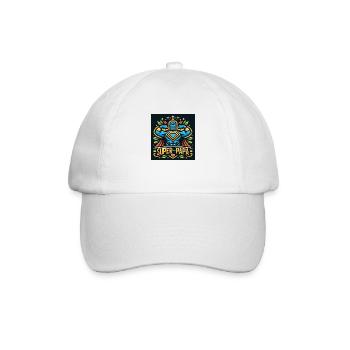 Super Dad Family Hero - Baseball Cap - white/white - Front