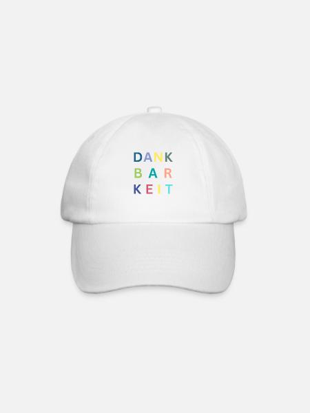 Dankbarkeit - Baseballkappe - Weiß/Weiß
